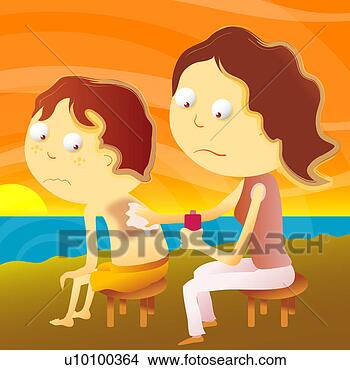 Arquivos de Ilustração - meio,   adulto, 
  mulher,   aplicando, 
  bronzeado,  
 loção,   dela. 
fotosearch - busca 
de ilustrações 
clipeart e desenhos
