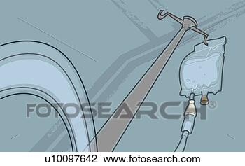 Clip Art - baixo,  ângulo, 
 vista,  intravenous, 
 gotejamento. 
fotosearch - busca 
de ilustrações 
clipeart e desenhos