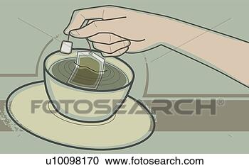 Arquivos de Ilustração - close-up,  human, 
 mão,  imergindo, 
 teabag,  chá, 
 copo. fotosearch 
- busca de ilustrações 
clipeart e desenhos