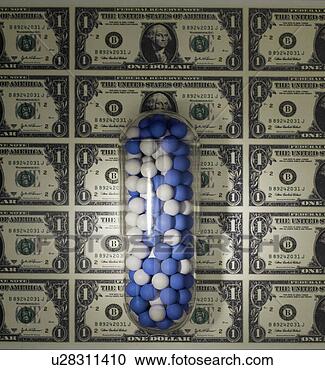 Stock Photography - medicine capsules 
on american currency. 
fotosearch - search 
stock photos, 
pictures, images, 
and photo clipart