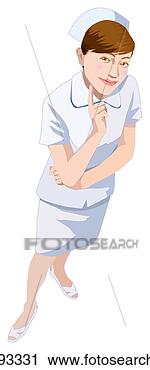 Clipart - enfermeira. fotosearch 
- busca de ilustrações 
clipeart e desenhos