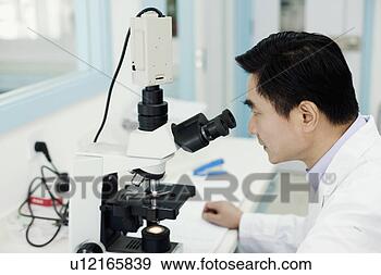Arquivo Fotográficos - lado,  perfil, 
 macho,  doutor, 
 olhar,  microscópio. 
fotosearch - busca 
de fotos, imagens 
e clipart