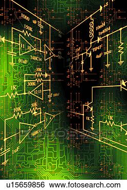 Arquivos de Ilustração - circuito,  fundo, 
 cyber,  tecno, 
 digital,  eletrônica, 
 computador. fotosearch 
- busca de ilustrações 
clipeart e desenhos