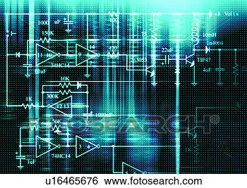 Arquivos de Ilustração - circuito,  fundo, 
 cyber,  tecno, 
 digital,  eletrônica, 
 computador. fotosearch 
- busca de ilustrações 
clipeart e desenhos