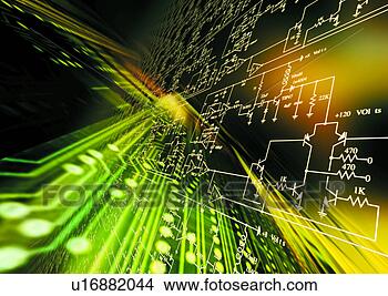 Arquivos de Ilustração - circuito,  fundo, 
 cyber,  tecno, 
 digital,  computador, 
 gráfico. fotosearch 
- busca de ilustrações 
clipeart e desenhos