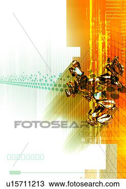 Desenho - metal,  fundo, 
 cyber,  tecno, 
 digital,  grade, 
 computador,  
gráfico. fotosearch 
- busca de ilustrações 
clipeart e desenhos