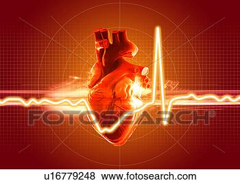 Arquivos de Ilustrações - coração,  fundo, 
 medicina,  hospitalar, 
 alta tecnologia, 
 gráfico. fotosearch 
- busca de ilustrações 
clipeart e desenhos