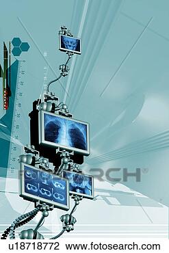 Clip Art - cura,   fundo, 
  medicina,   
hospitalar,   
alta tecnologia, 
  médico. fotosearch 
- busca de ilustrações 
clipeart e desenhos