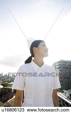 Banco de Imagem - retrato,  femininas, 
 enfermeira. fotosearch 
- busca de fotos, 
imagens e clipart