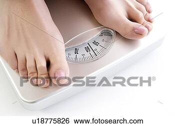 Banco de Imagem - mulher,  ficar, 
 banheiro,  escala. 
fotosearch - busca 
de fotos, imagens 
e clipart