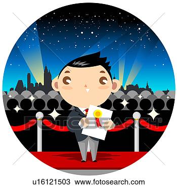 Dessin - portrait, r�ception, 
r�compense. fotosearch 
- recherchez des 
cliparts, des 
illustrations, 
des dessins et 
des images vectoris�es 
au format eps