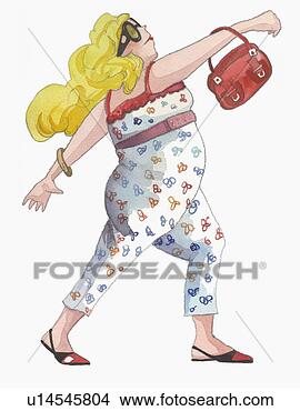 Banque d'Illustrations - exc�s poids, femme, 
model�, �quipement. 
fotosearch - recherchez 
des cliparts, 
des illustrations, 
des dessins et 
des images vectoris�es 
au format eps