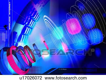 Clip Art - cor-de-rosa,  
azul,  anéis, 
 sobreposto,  
azul,  fundo. 
fotosearch - busca 
de ilustrações 
clipeart e desenhos