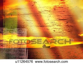 Arquivos de Ilustração - amarela,  hues, 
 sobreposto,  
mar. fotosearch 
- busca de ilustrações 
clipeart e desenhos