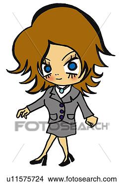 Stock Illustration - a girl in uniform, 
illustration, 
cartoon, portrait. 
fotosearch - search 
clipart, illustration, 
drawings and vector 
eps graphics images