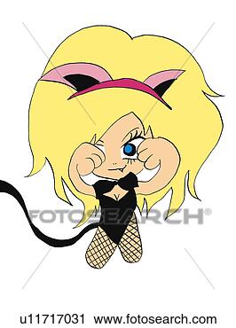 Clipart - menina,  pretas, 
 traje,  posar, 
 ilustração,  
caricatura,  retrato. 
fotosearch - busca 
de ilustrações 
clipeart e desenhos