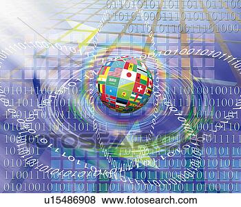 Stock Photo - ball constructed 
with various national 
flags and image 
of computer. fotosearch 
- search stock 
photos, pictures, 
images, and photo 
clipart
