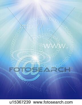 Arquivo Fotográficos - espiral,   computador, 
  língua,   teia, 
  endereço,   
computador. fotosearch 
- busca de fotos, 
imagens e clipart
