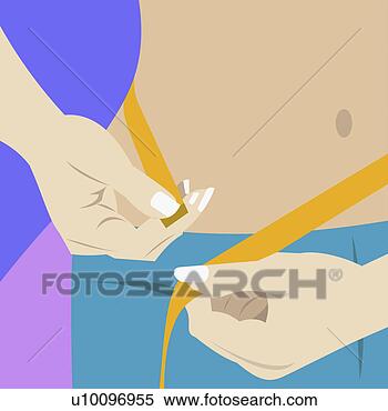 Arquivos de Ilustração - meio,   seção, 
  vista,   mulher, 
  medindo,   dela, 
  cintura. fotosearch 
- busca de ilustrações 
clipeart e desenhos