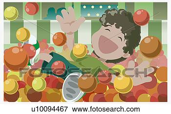 Arquivos de Ilustração - close-up,  menino, 
 tocando,  bolas. 
fotosearch - busca 
de ilustrações 
clipeart e desenhos