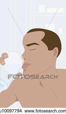 Arquivos de Ilustração - close-up,  jovem, 
 homem,  segurando, 
 vidro,  água. 
fotosearch - busca 
de ilustrações 
clipeart e desenhos