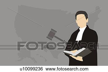 Arquivos de Ilustração - macho,  juiz, 
 segurando,  livro. 
fotosearch - busca 
de ilustrações 
clipeart e desenhos
