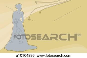Arquivos de Ilustração - silueta,  mulher, 
 ficar,  campo. 
fotosearch - busca 
de ilustrações 
clipeart e desenhos