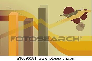 Clipart - superhero,  voando, 
 barzinhos,  gráfico. 
fotosearch - busca 
de ilustrações 
clipeart e desenhos