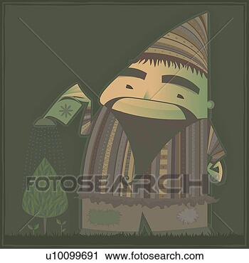 Clipart - close-up of a 
man watering plants. 
fotosearch - search 
clipart, illustration, 
drawings and vector 
eps graphics images