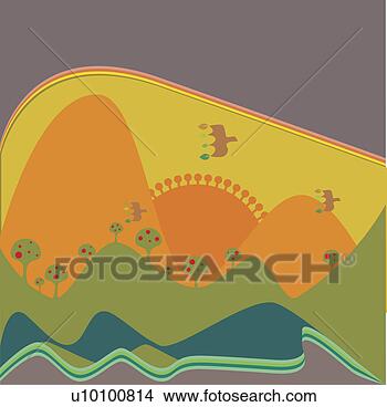 Stock Illustration - birds flying over 
mountains on a 
traditional american 
indian pattern. 
fotosearch - search 
clipart, illustration, 
drawings and vector 
eps graphics images