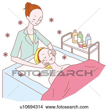 Stock Illustration - beaty salon treatments, 
illustrative, 
technique. fotosearch 
- search clipart, 
illustration, 
drawings and vector 
eps graphics images