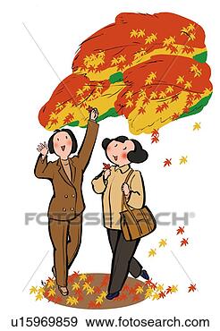 Arquivos de Ilustrações - dois,   sorrindo, 
  meio,   adulto, 
  mulher,   desfrutando. 
fotosearch - busca 
de ilustrações 
clipeart e desenhos