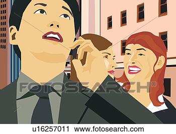 Clipart - close-up,  vista, 
 homem negócios, 
 falando,  telefone. 
fotosearch - busca 
de ilustrações 
clipeart e desenhos