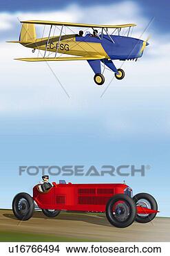 Arquivos de Ilustração - aeronave,  car, 
 cg,  ilustração. 
fotosearch - busca 
de ilustrações 
clipeart e desenhos