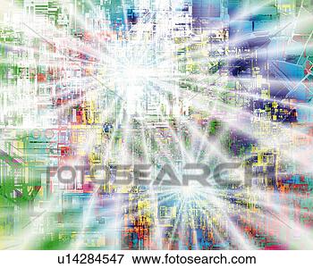 Arquivos de Ilustração - computador,  dispositivos, 
 luzes,  cg,  
3d,  lente,  chama. 
fotosearch - busca 
de ilustrações 
clipeart e desenhos