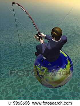 Arquivos de Ilustração - homem negócios, 
 pesca,  globo, 
 cg,  3d,  ilustração, 
 alto,  ângulo. 
fotosearch - busca 
de ilustrações 
clipeart e desenhos