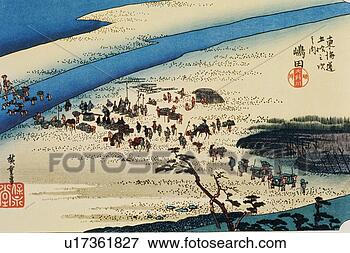Arquivos de Ilustração - paisagem,   shimada, 
  edo,   período, 
  pintura,   woodcut. 
fotosearch - busca 
de ilustrações 
clipeart e desenhos
