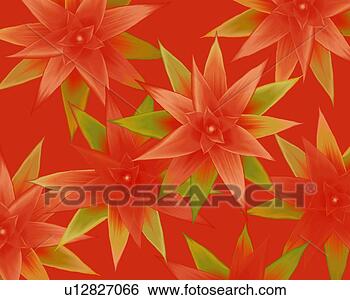 Stock Illustration - closed up image 
of several red-colored 
blossoms on a 
red surface. fotosearch 
- search clipart, 
illustration, 
drawings and vector 
eps graphics images