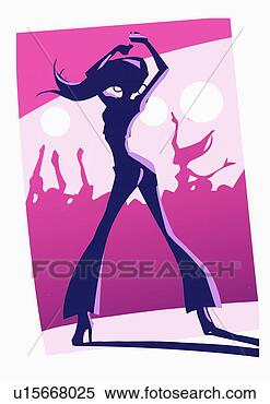 Stock Illustration - woman dancing 
on a stage. fotosearch 
- search clipart, 
illustration, 
drawings and vector 
eps graphics images