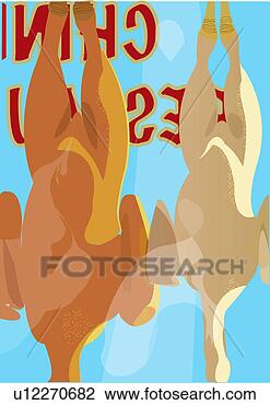 Clip Art - peking duck hanging 
in the window 
of a chinese restaurant. 
fotosearch - search 
clipart, illustration, 
drawings and vector 
eps graphics images