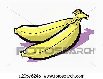 Stock Illustration - two bananas. fotosearch 
- search clipart, 
illustration, 
drawings and vector 
eps graphics images