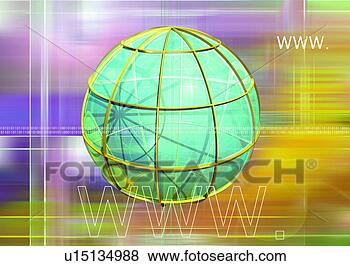 Stock Illustration - background, digital, 
www, globe, earth, 
computer graphic. 
fotosearch - search 
clipart, illustration, 
drawings and vector 
eps graphics images