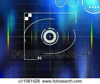 Stock Illustration of cyber,