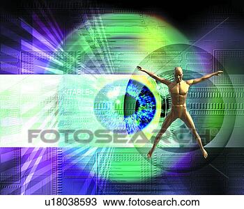 high technology background human ~u18038593 business computer technology