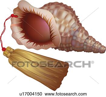 Stock Illustration - music, trumpet 
shell, tassel, 
korean classic 
music, conch horn, 
art. fotosearch 
- search clipart, 
illustration, 
drawings and vector 
eps graphics images