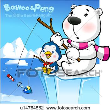 polar bear and penguin