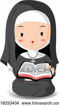 绘画/画画 - 衣服, catholicity, <em>献身</em>, <em>姐妹</em>, 天主教