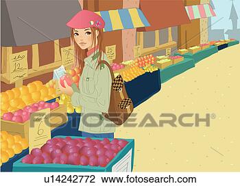 Clip Art - market, spring, 
building, village, 
tourist, season. 
fotosearch - search 
clipart, illustration, 
drawings and vector 
eps graphics images