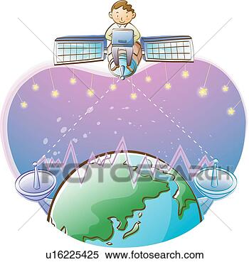 Stock Illustration - earth,  early 
20s,  globe,  
satellite antenna, 
 satellite antennas. 
fotosearch - search 
clipart, illustration, 
drawings and vector 
eps graphics images