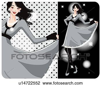 Clip Art - character,  trendy 
girl,  characters, 
 person,  feminineness, 
 one. fotosearch 
- search clipart, 
illustration, 
drawings and vector 
eps graphics images